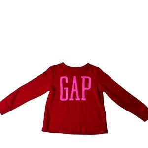 GAP KIDS Logo Crewneck Sweatshirt Pullover Medium 8 Red and Pink